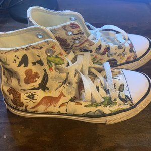 Animal Print Graphic Converse High Tops